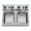Frytownica - 2 x 10 litrów - 2 x 3200 W - timer ROYAL CATERING 10011147 RCTF 10DB